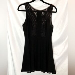 Forever 21 Little Black Lace and Chiffon Dress